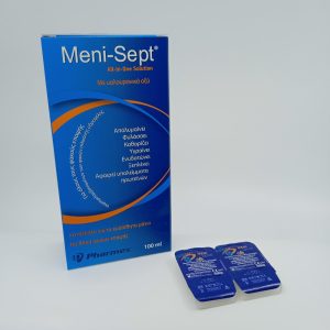 Υγρό φακών επαφής Meni-Soft All-in-one Solution 100ml + 2 Φακοί Επαφής MENI 55 UV